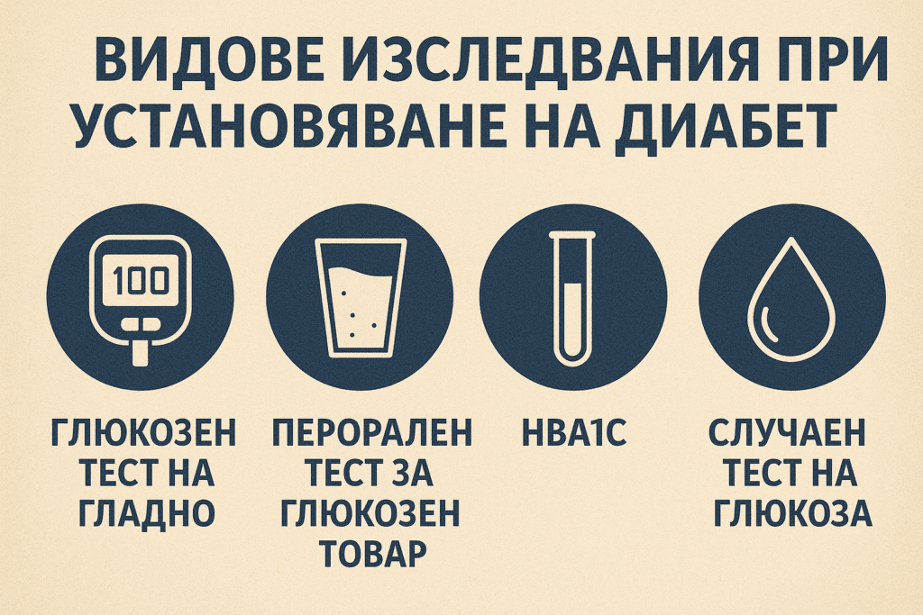 Видове изследвания при установяване на диабет